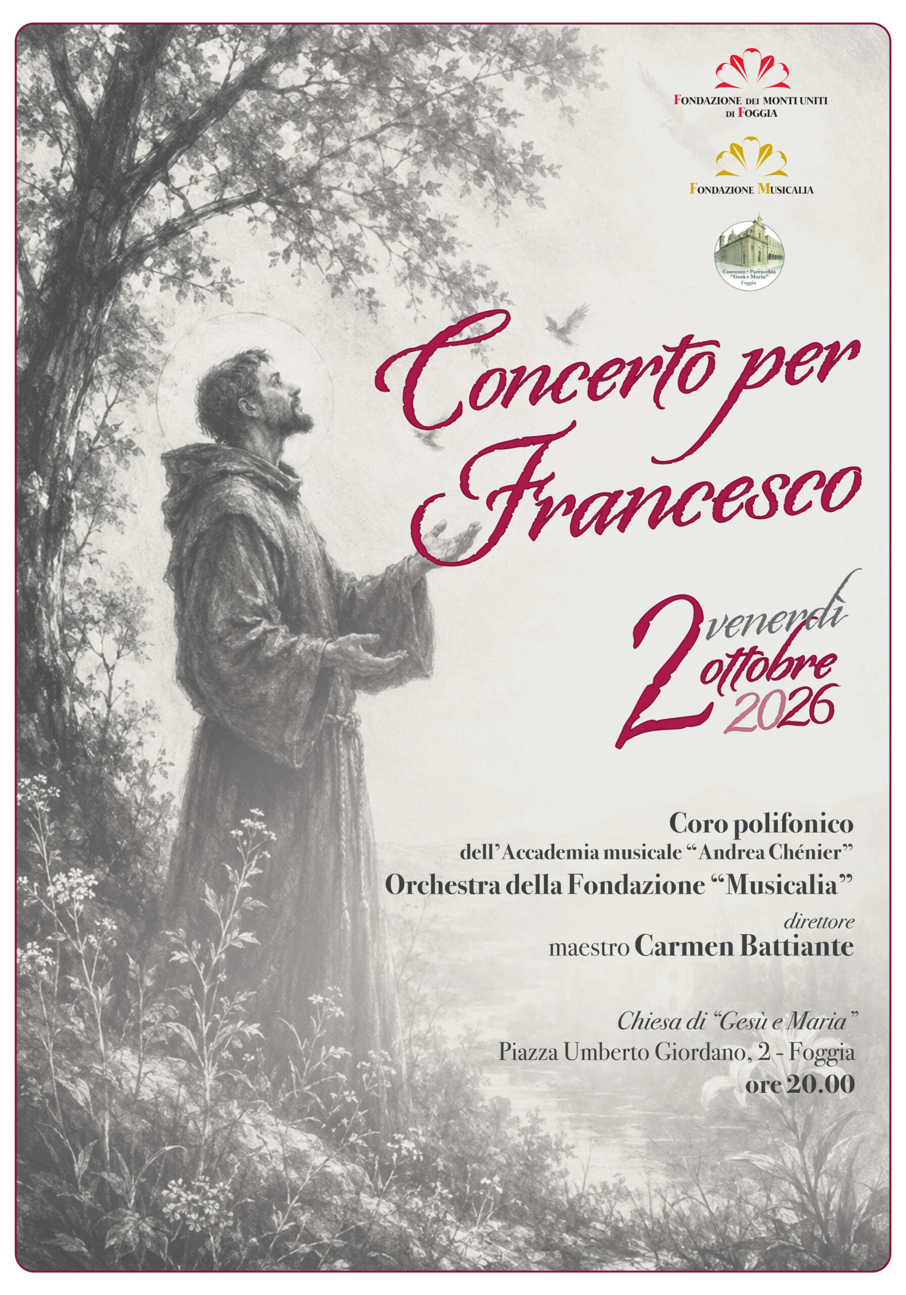 Concerto per Francesco - Locandina